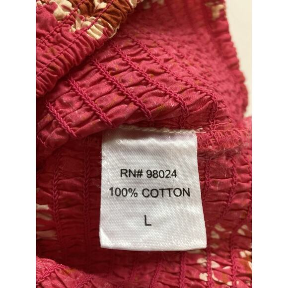 House of Harlow Women's Pink One-Shoulder Cropped Smocked Top Size L - NWT - Picture 8 of 8